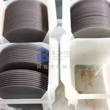 6 '' 0,5mm Lithium Tantalate Wafer cho quang học phi tuyến, cảm biến hồng ngoại thụ động