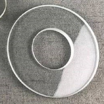 Y / X-Cut Ring Shape Tinh thể thạch anh tổng hợp để cắt độ dày cảm biến áp suất