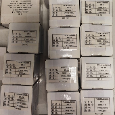 AT Cắt tấm thạch anh Wafer áp điện cho bộ tạo dao động cân bằng vi mô