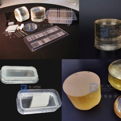 Chất nền wafer áp điện LiNbO3 128Y Cắt theo định hướng Flat Notch